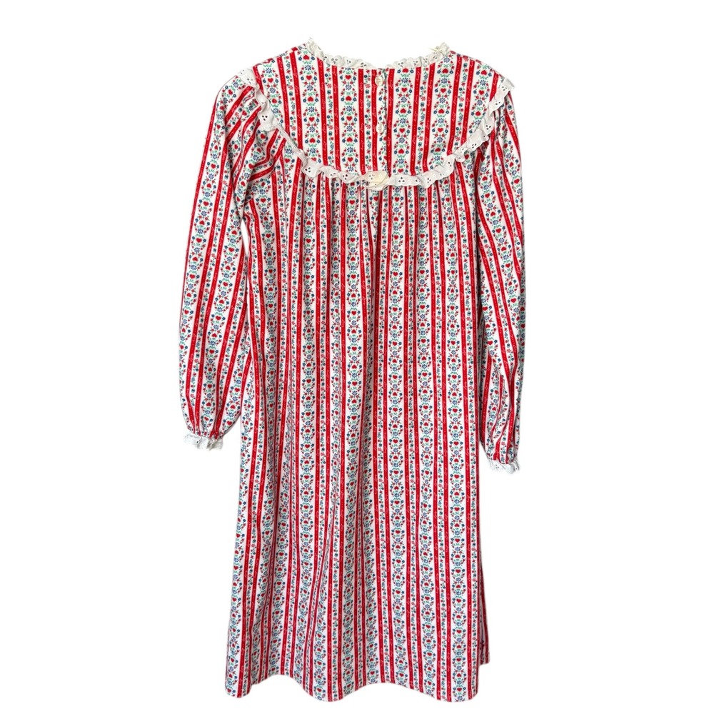 Lanz of Salzburg Girls cotton flannel Tyrolean nightgown Pajamas Sleepwear‎ XL